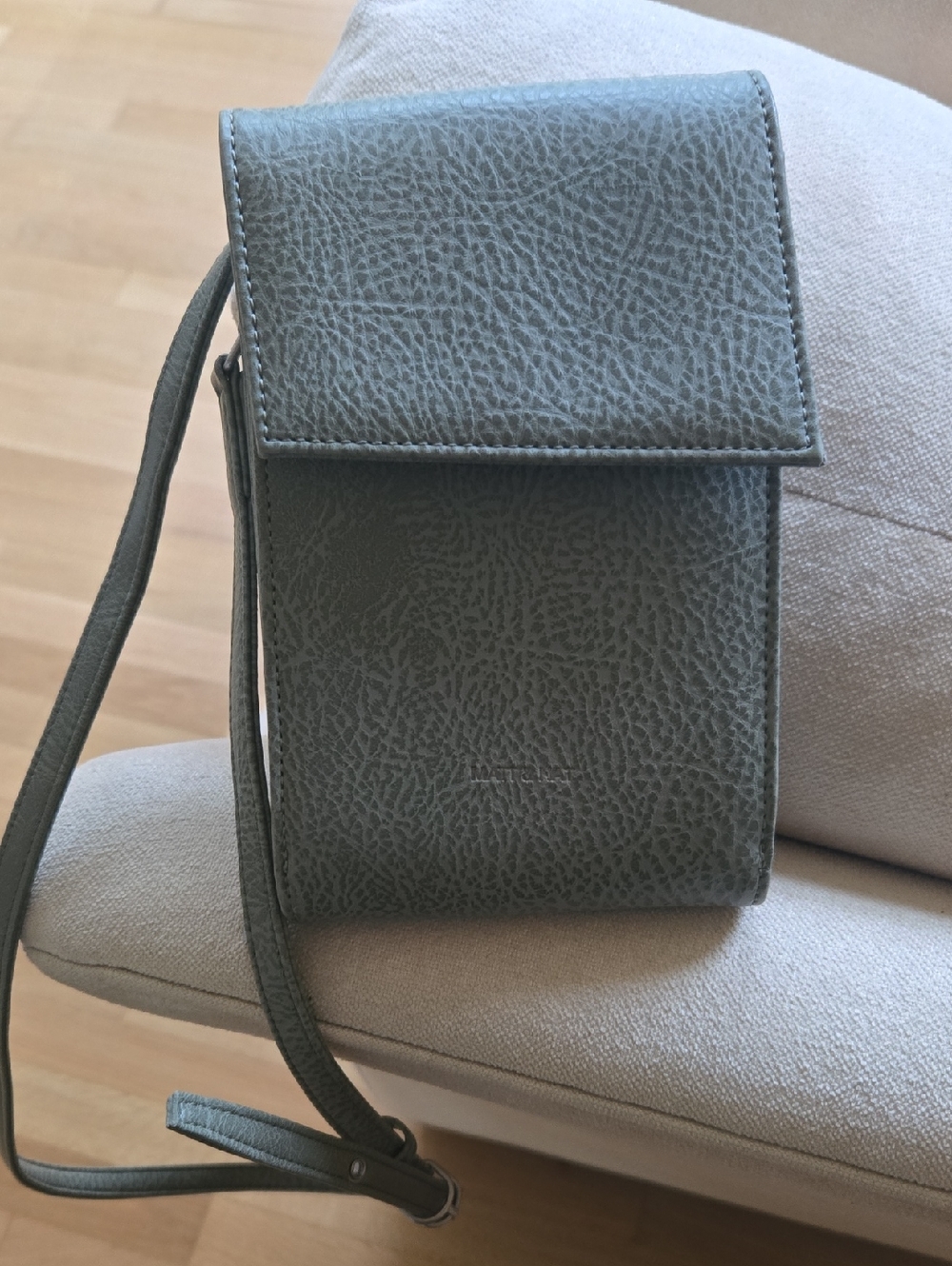 Matt & Nat Crossbody Phone Bag in Sage Green
